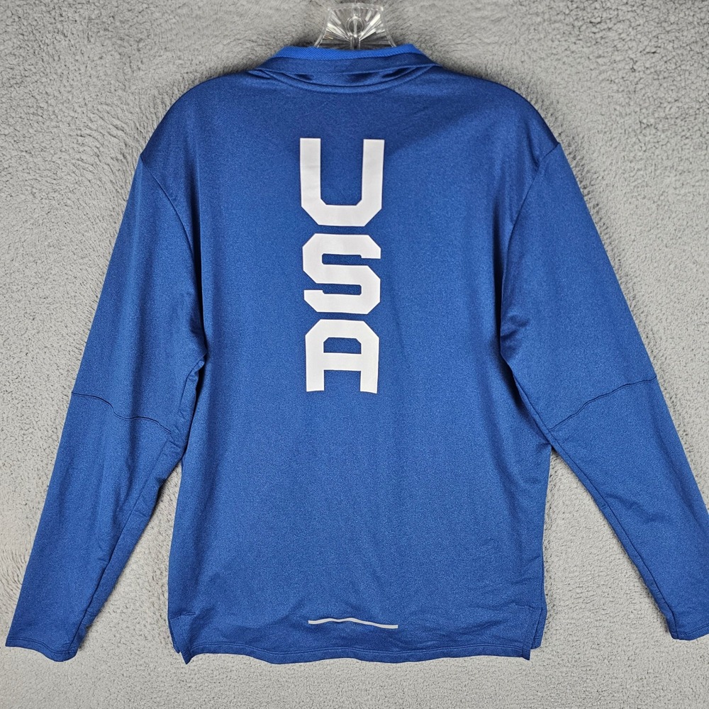 Nike Pullover Mens L Blue USA Olympic Team Dri-FIT 1/2 Zip CQ4268-451
